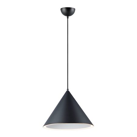 Et2 Abyss 1-Light 15.75" Wide Black Pendant Light E20086-BK